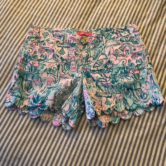 Lilly Pulitzer Pants - Lilly Pulitzer Buttercups sz 8
